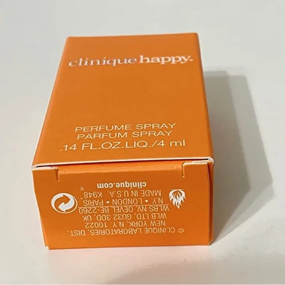 NIB Clinique Happy Perfume Spray .14 FL.OZ./4 ml - Picture 2 of 4